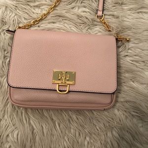 tory burch light pink crossbody bag!
